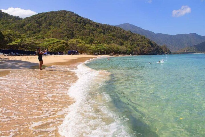 Full Day Tour in Playa Cristal and Tayrona Park with Pickup