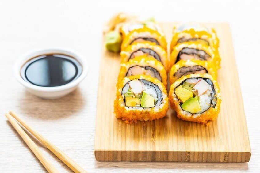 Seafood Sushi Making Class in San Jose Includes 3 Course Meal