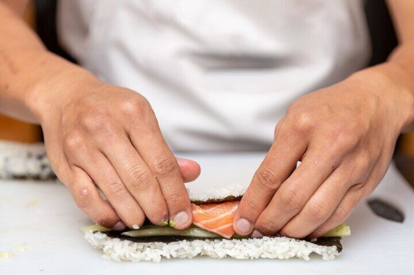 Seafood Sushi Making Class in San Jose Includes 3 Course Meal
