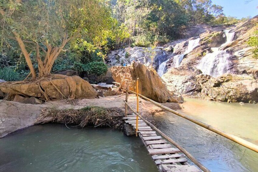 Explore a hidden waterfall with stunning views