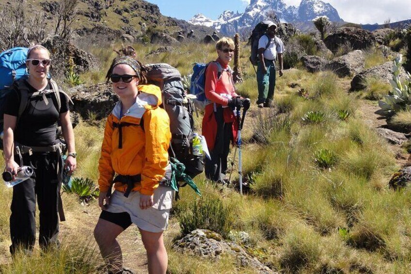 5 Days Mount Kenya Climbing via Sirimon Route