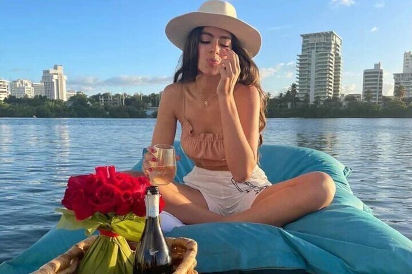 San Juan — Private Floating Picnic Experience in Condado Lagoon