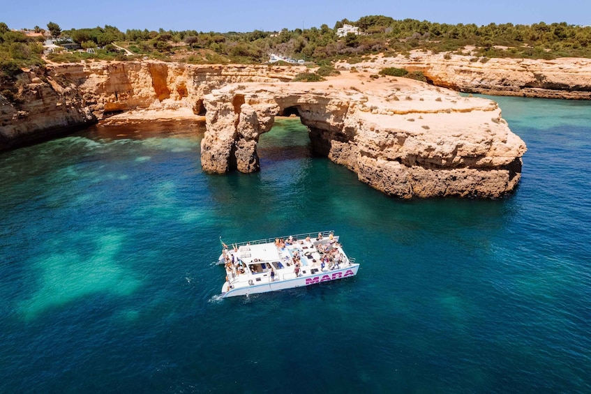 Picture 7 for Activity Albufeira: Caves and Coastline Catamaran Cruise to Benagil
