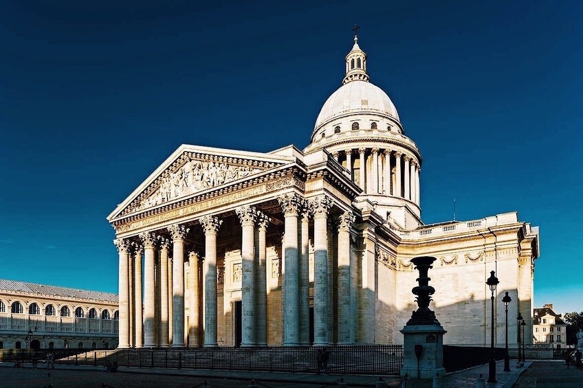 The Panthéon building in the Latin Quarter of Paris, France