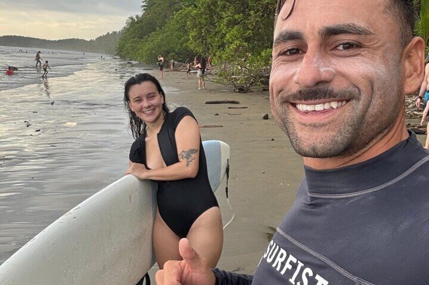 2-Hour Guided Surf Lesson in Playa Chaman Uvita Costa Rica