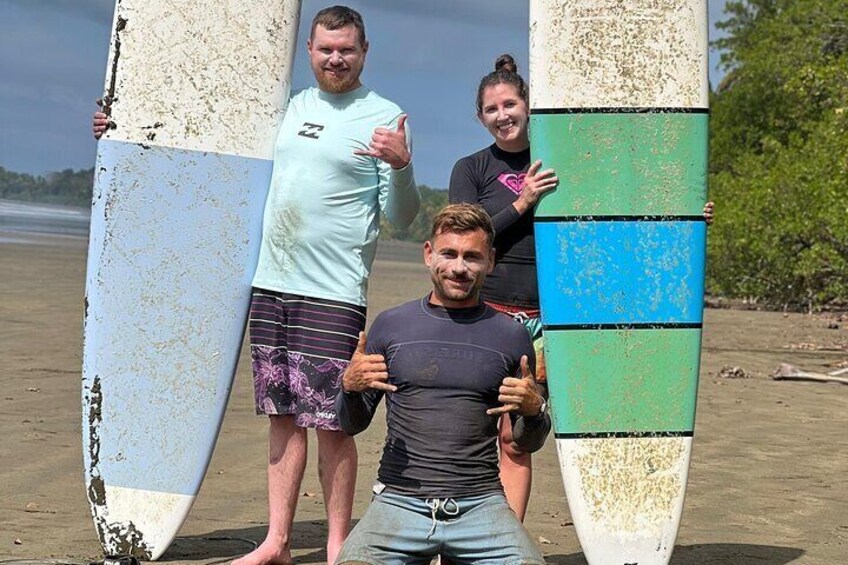 2-Hour Guided Surf Lesson in Playa Chaman Uvita Costa Rica