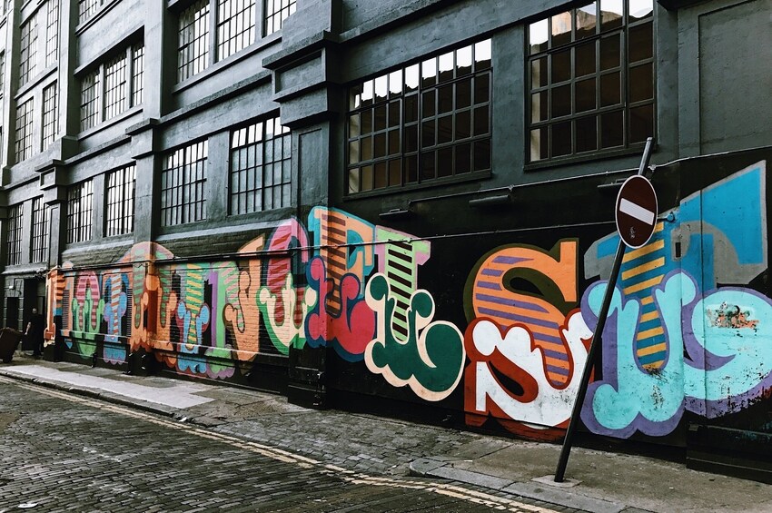 Street art in the East End of London