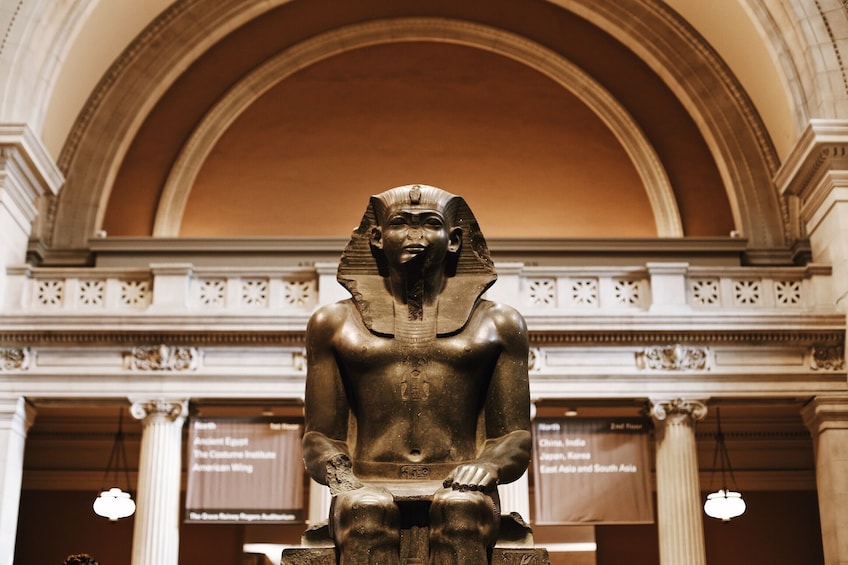 Egyptian sculpture at the Metropolitan Museum of Art in New York