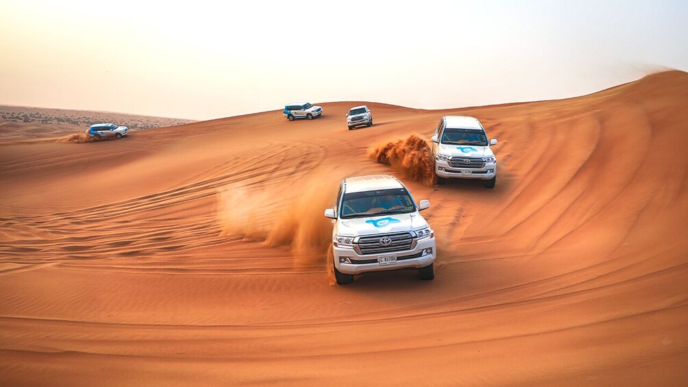 Abu Dhabi: Desert Safari with BBQ, Camel Ride & Sandboarding
