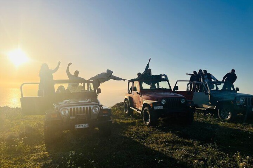 Santorini Wrangler Jeep Afternoon Convoy Tour