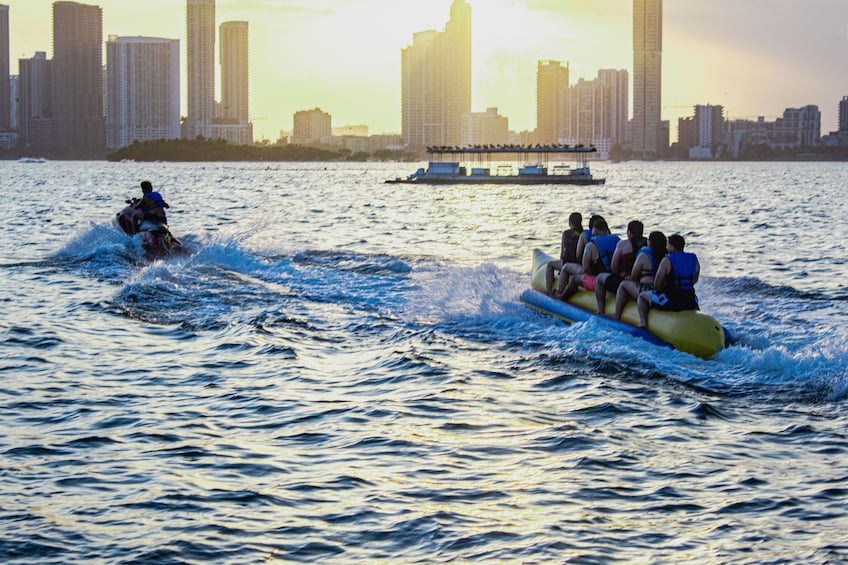 Catamaran Cruise with Jetskis, water activities in Miamis