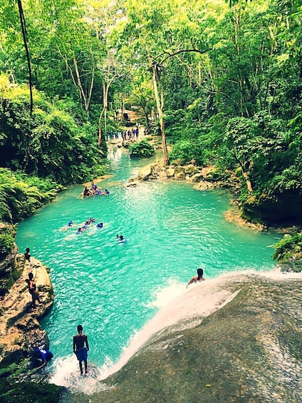 Blue Hole & Dunn's River Falls Combo Tour with Lunch