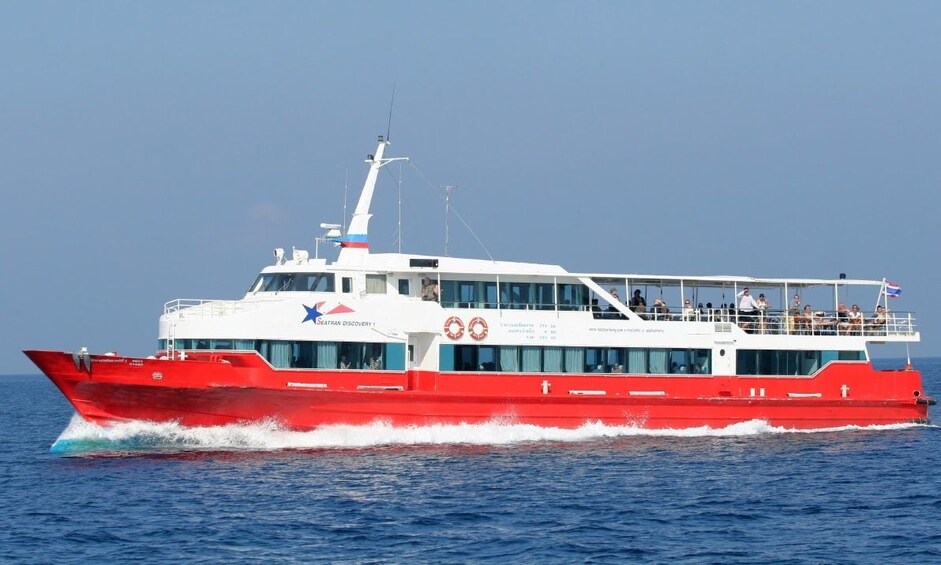 Seatran Discovery ferry on the water