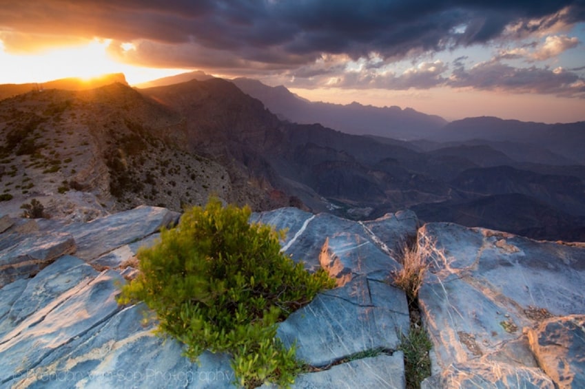 View of the scenery at Jebel Shams