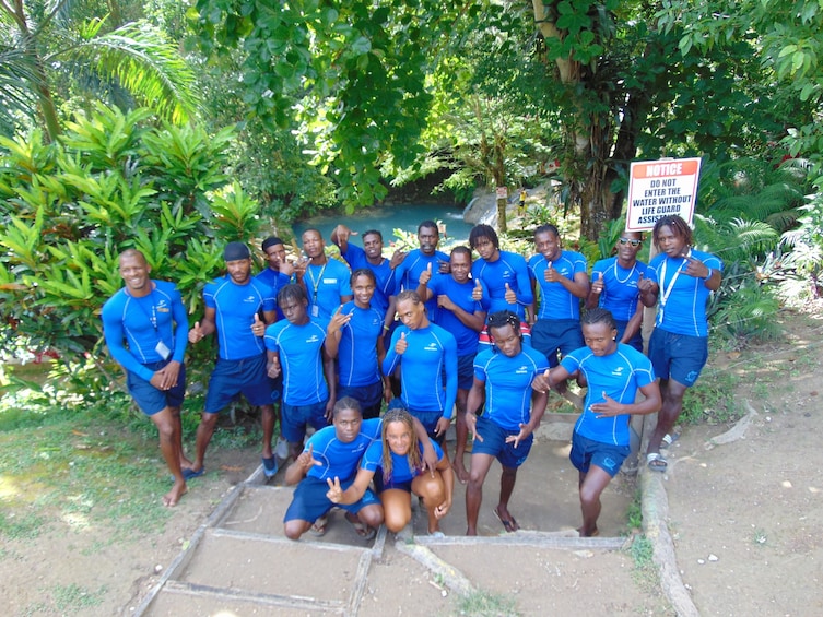 Group of lifeguards in Jamaica