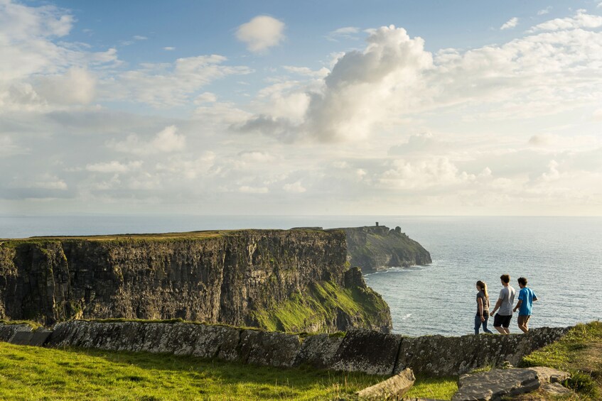 Tourists on the Cliffs of Moher