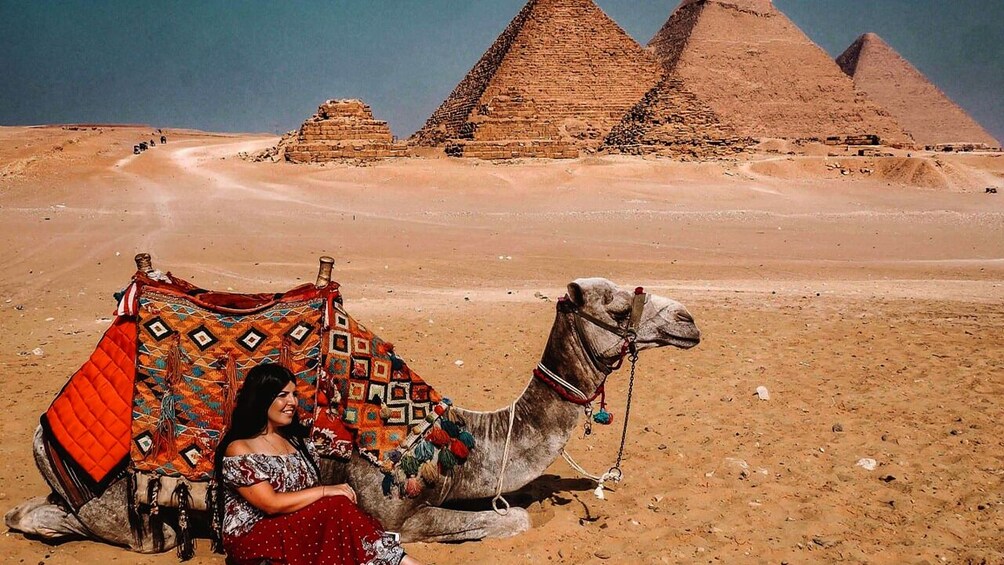 Giza Pyramids by Camel Private Guided Tour