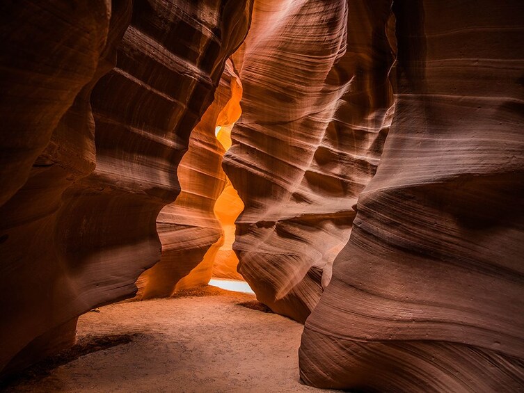 Walkway in Antelope Canyon in Arizona, USA