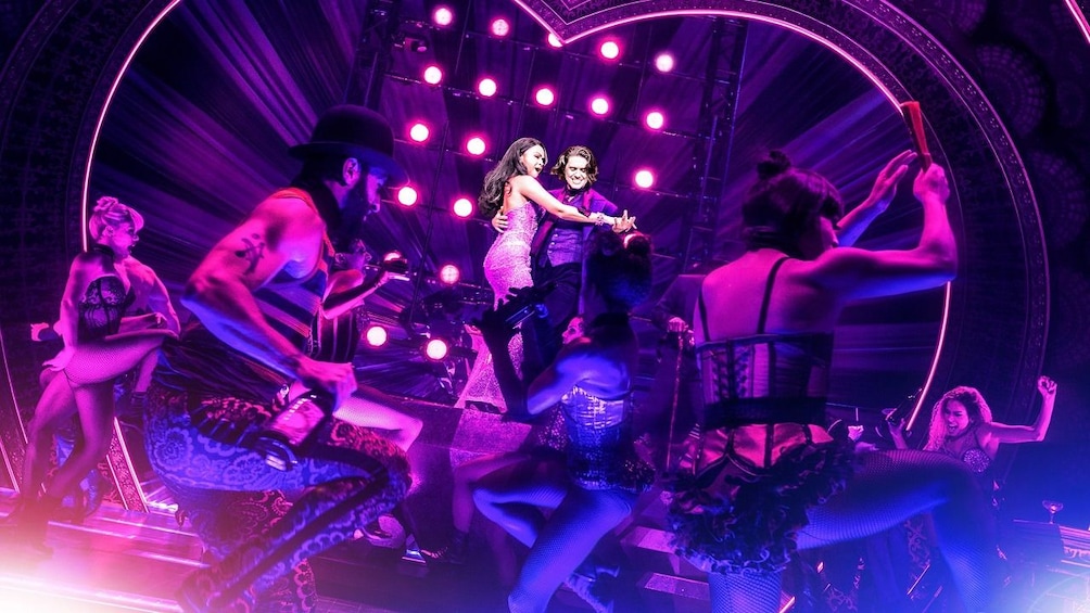 Performers onstage during Moulin Rouge! The Musical in New York