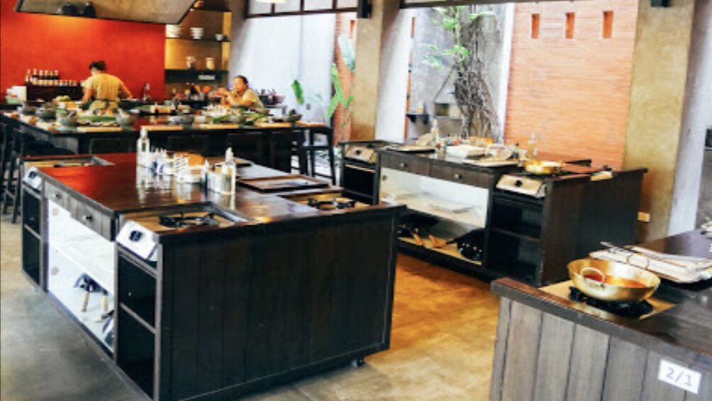 Kitchen at Baipai Thai Cooking School