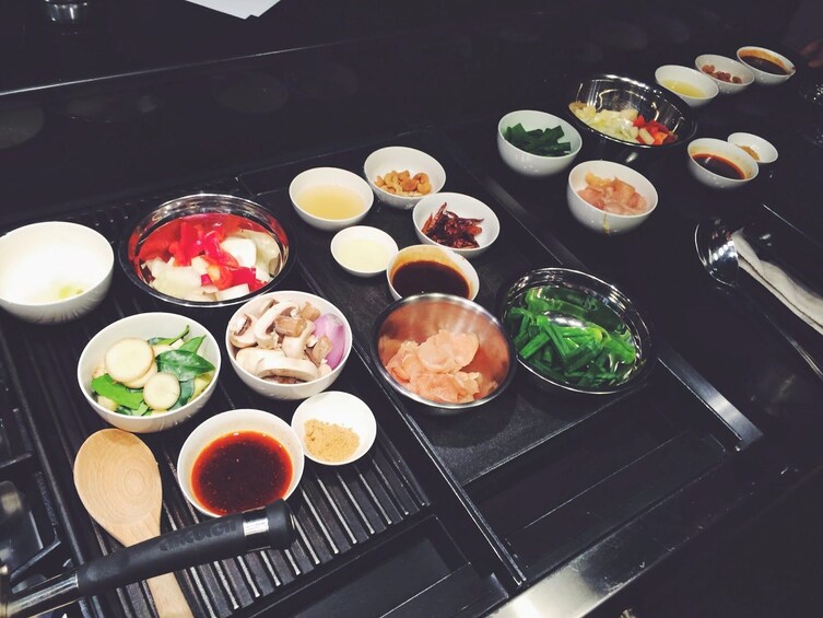 Ingredients at a Thai Cooking Class 