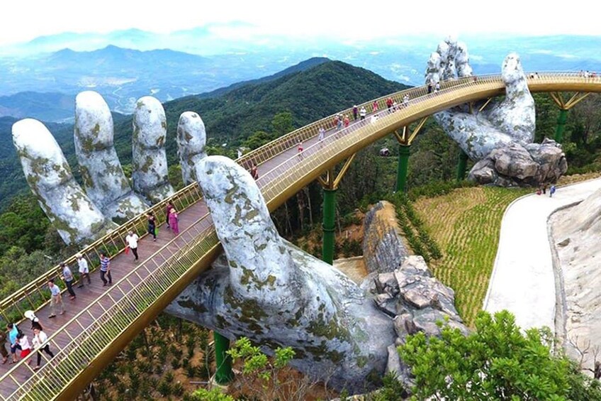 Golden Bridge in Da Nang, Vietnam 