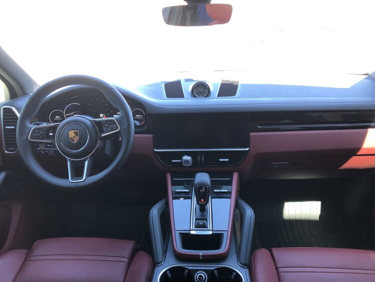 Interior of Porsche SUV near Niagara Falls