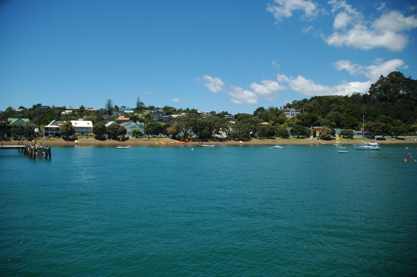 Panoramic view of the coast of New Zealand