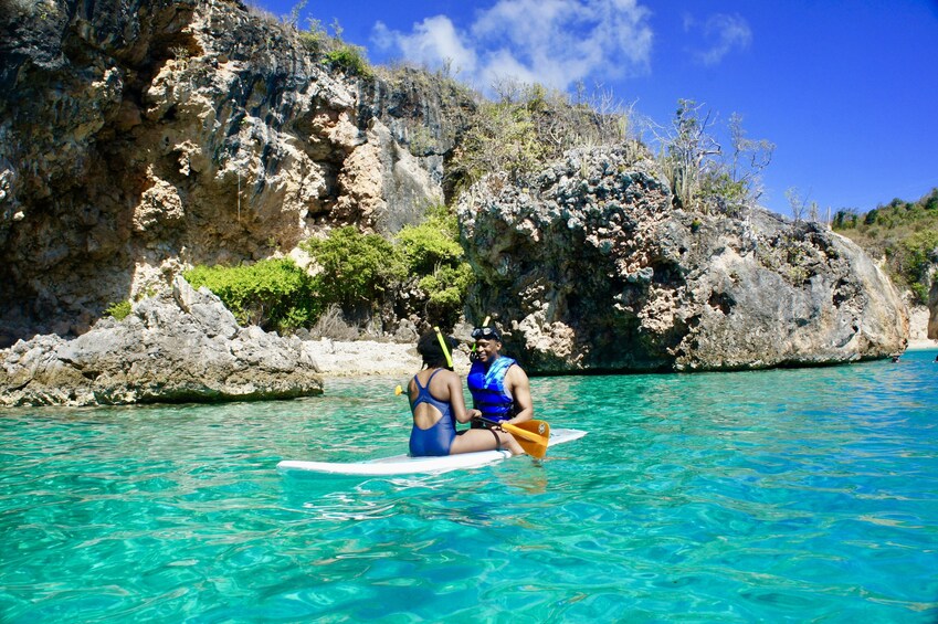 Power Catamaran Circumnavigation & Snorkeling adventure