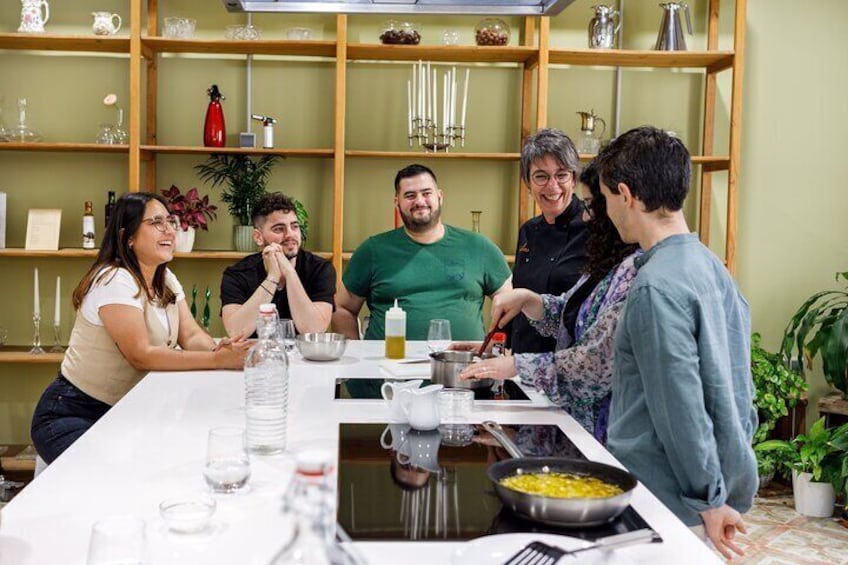 Tapas & Paella Cooking Class in Madrid with a Professional Chef