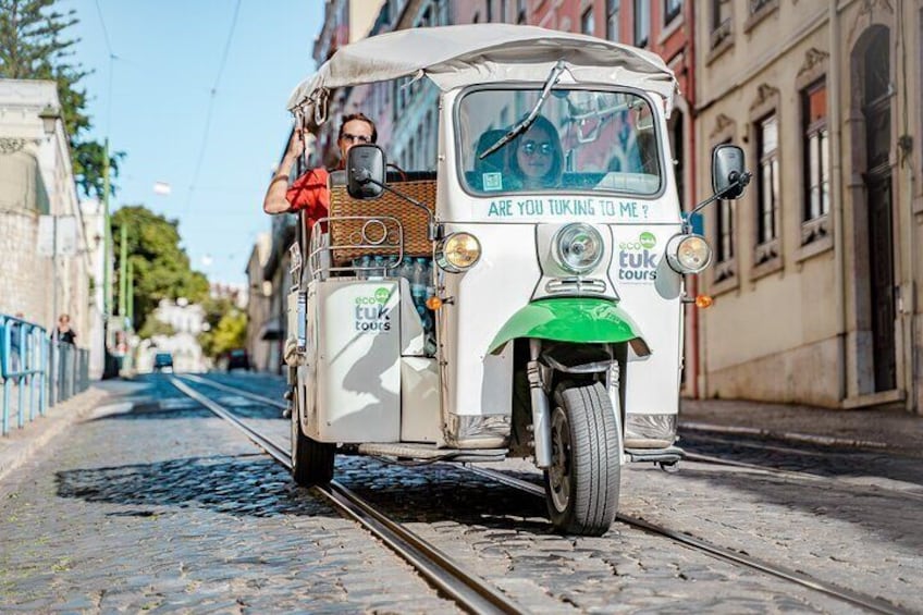 Tuk tuk guided tour in Lisbon.