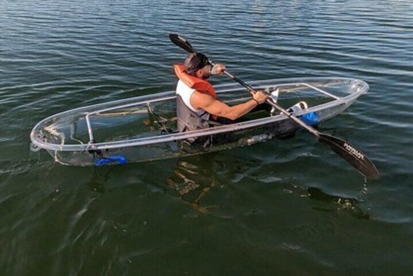 Use our clear kayaks as single or double vessels.
