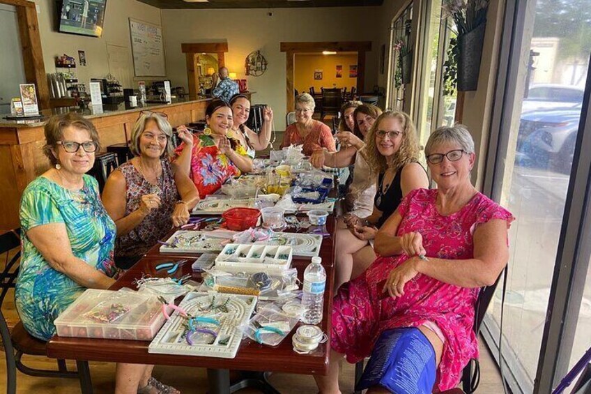 Craft classes and wine are fun for all!