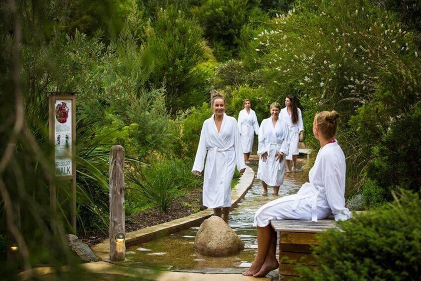 Peninsula Hot Springs Bath House - Stimulating senses on reflexology walk