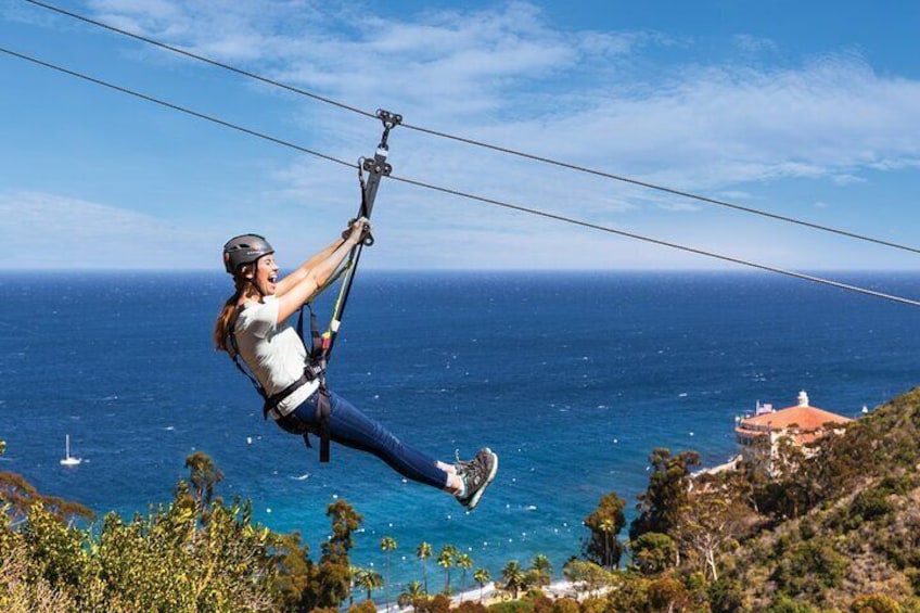 Zipline in Avalon, Catalina Island