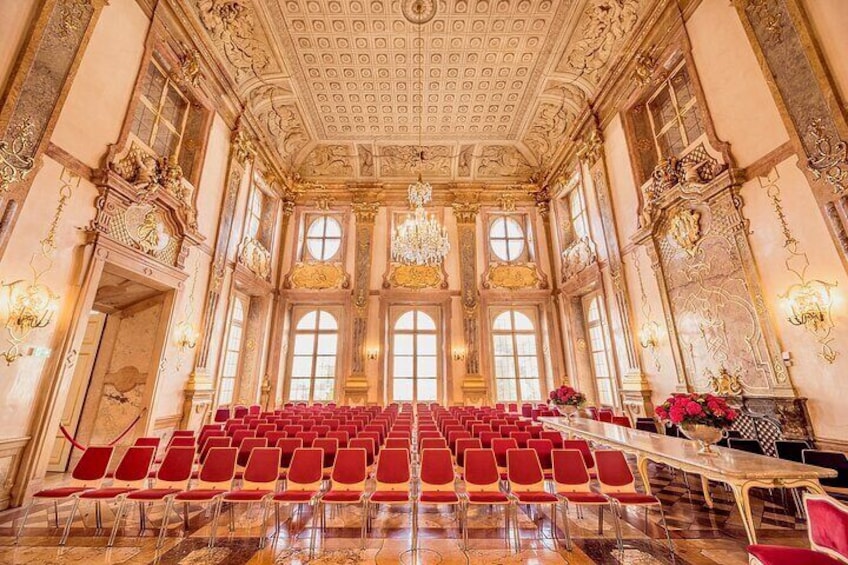 Concert seating in the Marble Hall