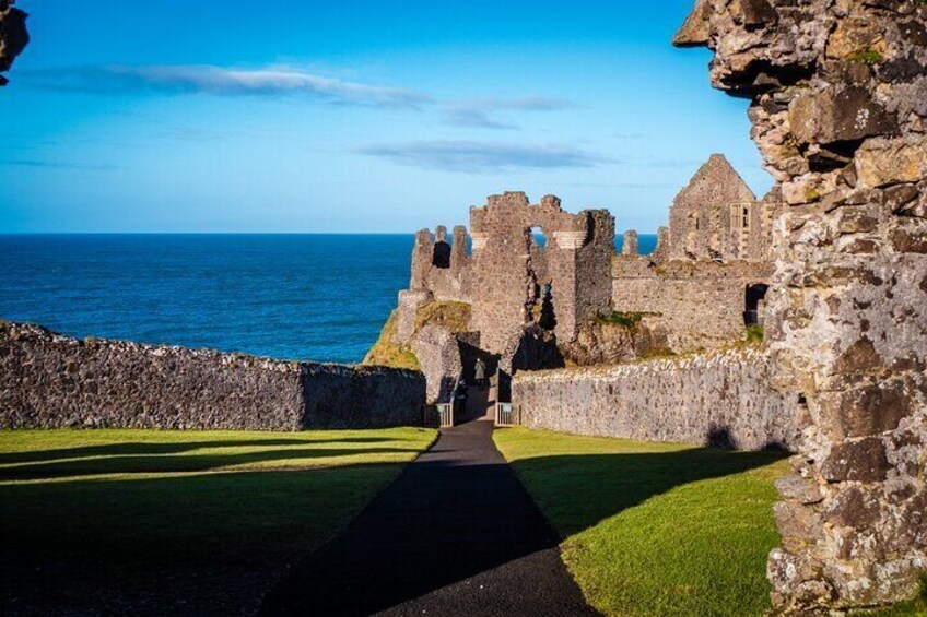 Inside Dunluce Castle