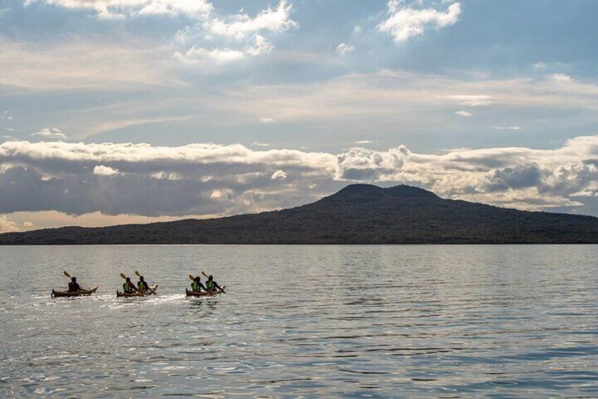 Sunset kayak tour to Rangitoto Island