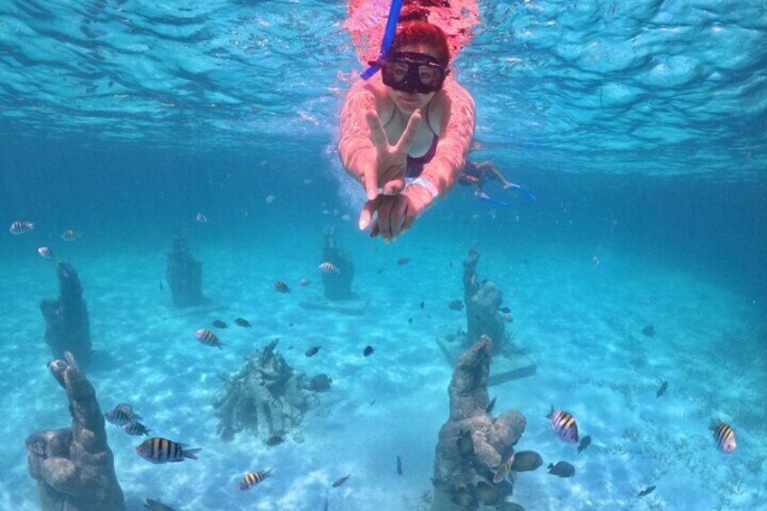 Underwater museum snorkeling catamaran