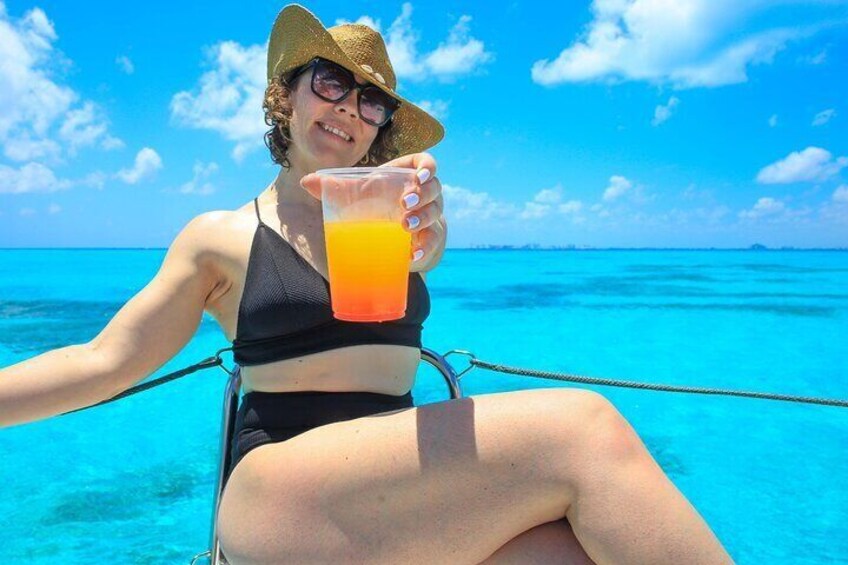All drinks included at Isla Mujeres Tour
