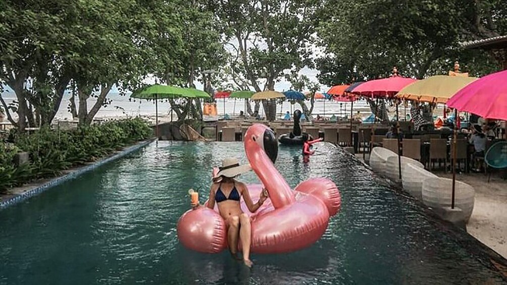 Bali Floating Pool Lunch at Beach View Restaurant Nusa Dua