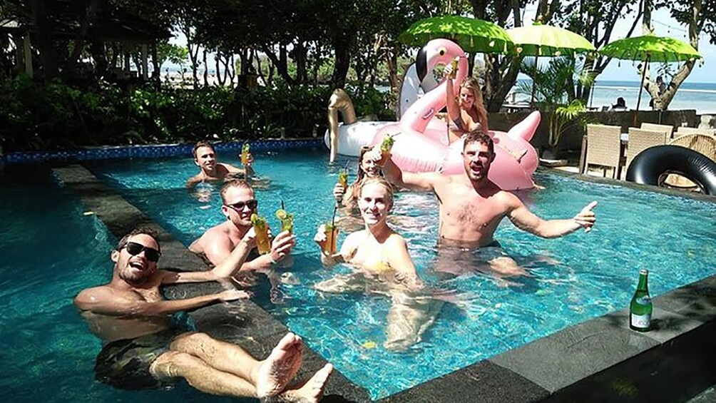 Bali Floating Pool Lunch at Beach View Restaurant Nusa Dua