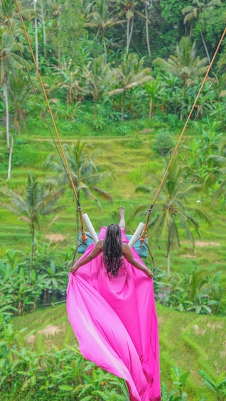 Bali Swing, Tegalalang Rice Terrace and Ubud Center