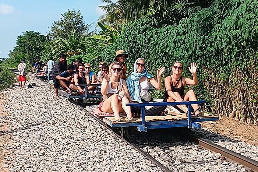 Afternoon tour to Original Bamboo train. Bat cave. Killing cave