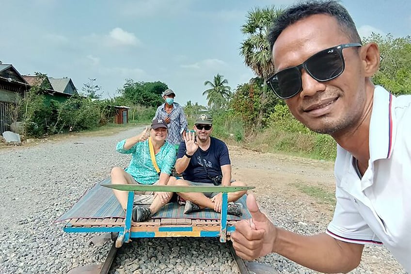 Afternoon tour to Original Bamboo train. Bat cave. Killing cave