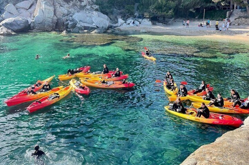 Costa Brava Kayak & Snorkel Tour + Picnic from Barcelona
