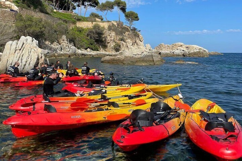 Costa Brava Kayak & Snorkel Tour + Picnic from Barcelona