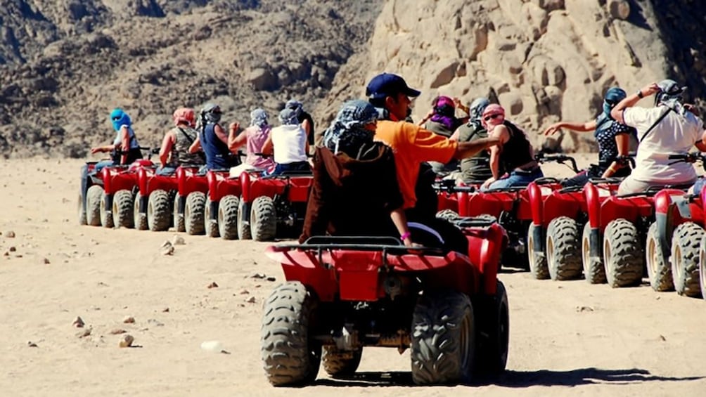 Quad biking with Camel ride & Beduin dinner