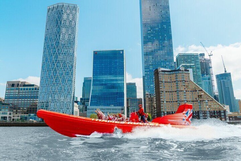 Fly through Canary Wharf in style with London's #1 speedboats