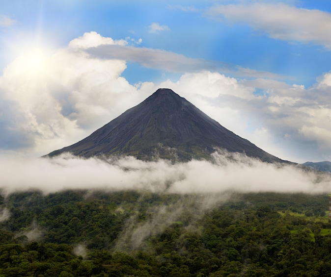Arenal Volcano with Ecotermales Hot Springs From San José